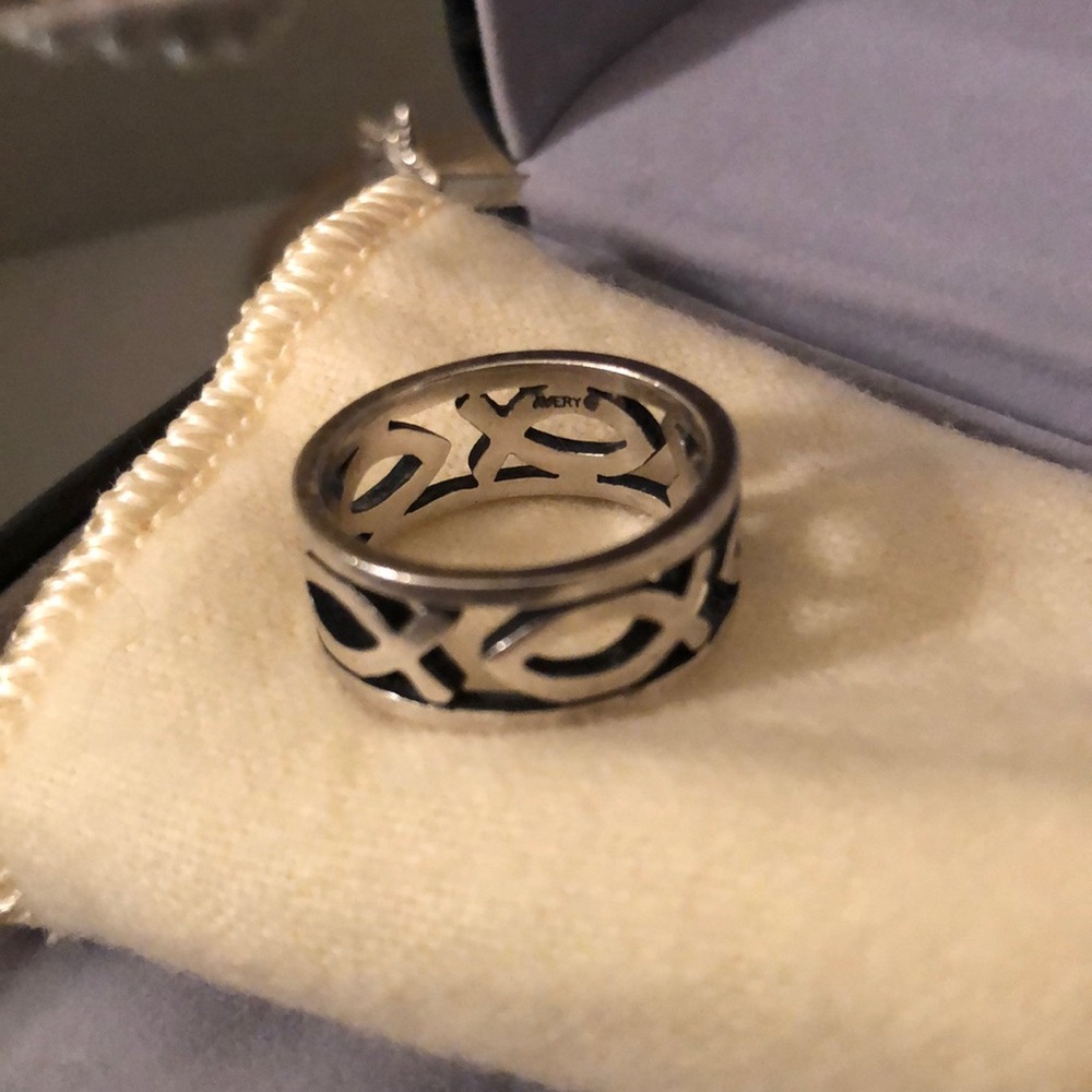 James Avery Ichthus Ring; size 7